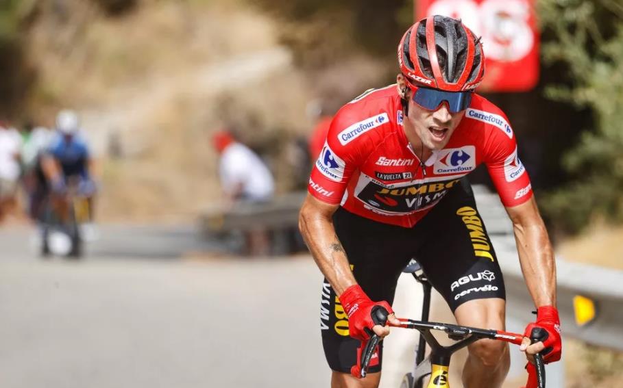 Primoz Roglic hat einen Crash ruhig gemeistert